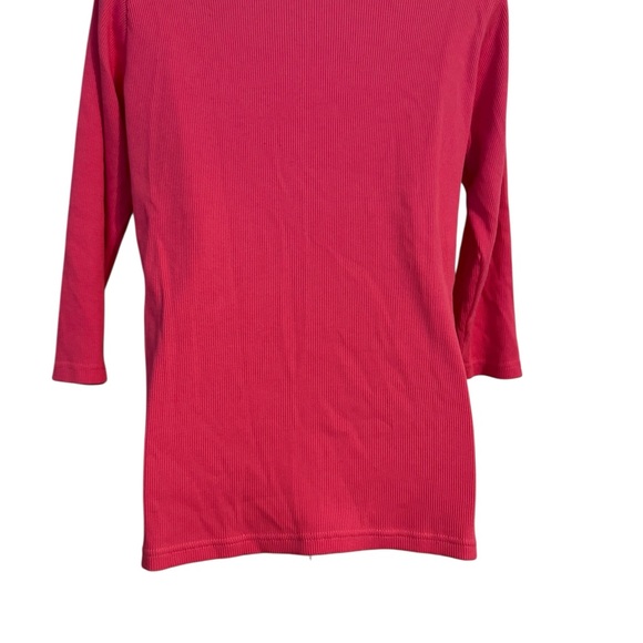 NWOT Quacker Factory SPRING/SUMMER Pink Top w/Sequins XSMALL #A - Picture 4 of 7